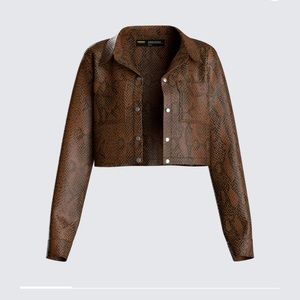 NWT FINESSE Lynn Snake Skin Jacket